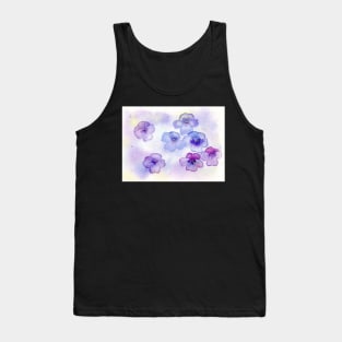 Soft Violets in Watercolor Tank Top